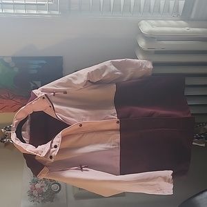 Easy Essentials Womens EUC Sz XL Rose Burgandy Winter Coat Super Warm